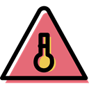 traffic sign, triangle, Alert, signs, warning, danger LightCoral icon