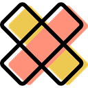 Bandage, Healing, First aid, medical, Health Care LightSalmon icon