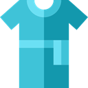 Clothes, fashion, clothing, hospital, Patient Robe MediumTurquoise icon