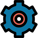 Gear, configuration, Tools And Utensils, settings, cogwheel DarkCyan icon