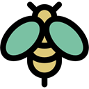 fly, insect, Animal Kingdom, Animals, Bee Black icon