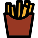 french fries, Potatoes, Fast food, junk food, food, Restaurant Brown icon