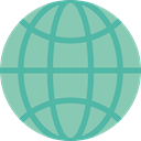 Maps And Flags, Geography, Earth Globe, World Grid, international, worldwide, Earth Grid, Planet Earth MediumAquamarine icon