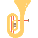 music, musical instrument, Wind Instrument, Tuba, Orchestra Khaki icon