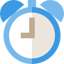 Tools And Utensils, Clock, timer, time, alarm clock SkyBlue icon