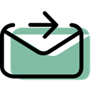 Email, envelope, Multimedia, interface, envelopes, mail, Message DarkSeaGreen icon