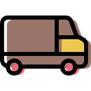 Home Delivery, distribution, vehicle, van, Delivery, transport Gray icon