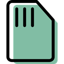 Memory card, technology, sd card, card, storage, Multimedia DarkSeaGreen icon