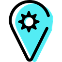 map pointer, Map Point, pin, placeholder, signs, Gps, Map Location, settings Turquoise icon
