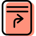 education, Archive, interface, paper, File, documents, send, document LightSalmon icon