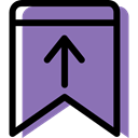 insignia, Badge, signs, bookmark, shapes, interface MediumPurple icon