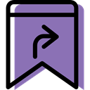 interface, bookmark, Badge, signs, shapes, insignia MediumPurple icon