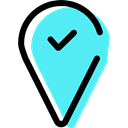 pin, Gps, Map Location, interface, placeholder, signs, map pointer, Map Point Turquoise icon
