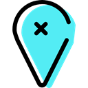 placeholder, signs, Map Point, map pointer, Map Location, pin, Gps Turquoise icon