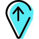 signs, Map Location, Map Point, placeholder, interface, pin, Gps, map pointer Turquoise icon