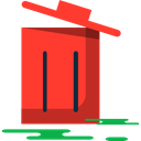 Tools And Utensils, Trash, tin, Garbage, recycle, Can Tomato icon