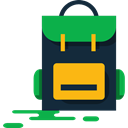 Backpack, luggage, baggage, travel, Bags DarkSlateGray icon