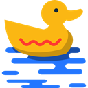 Duck, Face, Animals, bird, Animal Orange icon