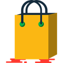 Supermarket, shopping, Bag, Business, shopping bag, commerce, Shopper Orange icon