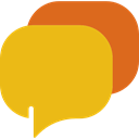 interface, Comment, Chat, Message, Bubble speech Goldenrod icon