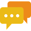 Comment, interface, Chat, Message, Conversation, Bubble speech Goldenrod icon