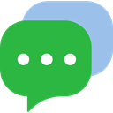 Conversation, Message, Comment, Chat, Bubble speech, interface LimeGreen icon