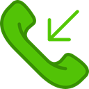 phone receiver, phone call, phone, Telephone Call, telephone, interface LimeGreen icon