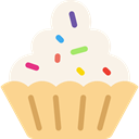 food, muffin, baked, Dessert, Bakery, sweet, cupcake Linen icon
