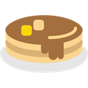 Pancakes, sweet, Dessert, Syrup, french, food, baker Sienna icon