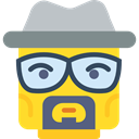 Heisenberg, Breaking Bad, interface, Emoticon, Lego, Character Gold icon