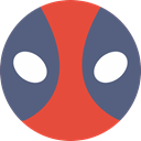 shapes, Emoticon, Deadpool, Superheroes, Comic, interface, superhero, Superheroe DimGray icon