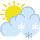 Cold, snowing, Snow, Frost, weather, winter, meteorology Lavender icon