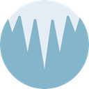 Ice, weather, winter, Cold, Icicle SkyBlue icon