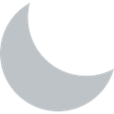 Moon Phase, Moon, night, weather, nature, Half Moon Silver icon