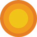 astrology, sun, sign, signs, symbol Goldenrod icon