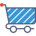 market, trolley, Shop, store, shopping, Cart SteelBlue icon
