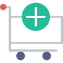 Cart, shopping, Shop, store, trolley, Add, market Black icon