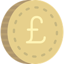 Business, Currency, Cash, pound, coin, Money Khaki icon