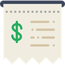 commerce, Ticket, receipt, invoice, Bill, Business, payment Beige icon