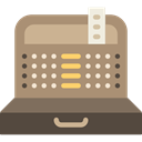 Supermarket, Commercial, machine, tools, Money, cashier, Business, commerce, tool RosyBrown icon