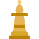 piece, sport, chess, Bishop Black icon