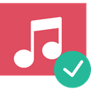 music player, musical note, Quaver, song, interface, music IndianRed icon