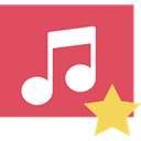 music, song, musical note, interface, music player, Quaver IndianRed icon