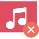 interface, music, song, Quaver, musical note, music player IndianRed icon