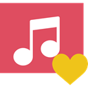 music player, song, musical note, interface, Quaver, music IndianRed icon
