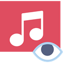 musical note, music player, Quaver, song, music, interface IndianRed icon
