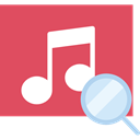 music, song, interface, music player, musical note, Quaver IndianRed icon