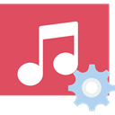 music, song, music player, interface, musical note, Quaver IndianRed icon