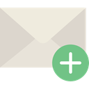 Note, Message, mail, Email, interface, envelope LightGray icon