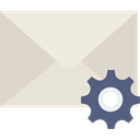 envelope, settings, mail, interface, Note, Message LightGray icon